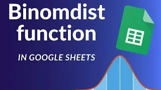 How to use BINOMDIST function in GOOGLE SHEETS || easy tutorial