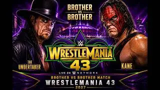 Kane vs Undertaker WWE 2K23 Gameplay WrestleMania 43 2027 | Brother vs Brother | SWE