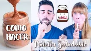 C&oacute;mo hacer NUTELLA PROT&Eacute;ICA casera y saludable (f&aacute;cil y r&aacute;pida) - How to make your own Nutella