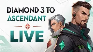 ASCENDANT PUSH 💀 | VALORANT LIVE Diamond 3 Grind (Hindi)