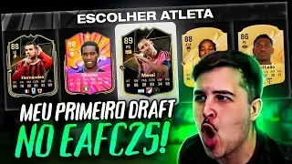 JOGUEI COM O MESSI INFORM NO 1&ordm; DRAFT DO BANQUETA NO EA FC 25!!