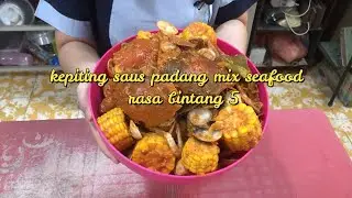 #Resep Kepiting Saus Padang Original mix seafood#