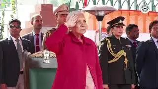 राजधानी लखनऊ में आयोजित मुख्य समारोह में सेना, पुलिस एवं अर्धसैनिक बलों की भव्य परेड...