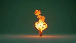 Explosion Loop &ndash; Green Screen VFX Animation Mushroom Cloud Effect