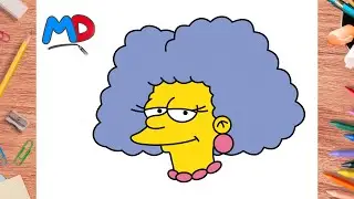 HOW TO DRAW PATTY BOUVIER FROM SIMPSONS | MASTER OF DRAWING #201