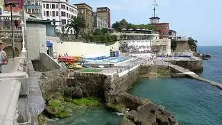 San Lorenzo Beach and surrounding areas, Gijon, Asturias, Spain