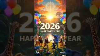 Monkey New Year 2026 | Funny Monkey Cartoon Story 🐒🎊 #shorts #viralshorts #cartoonstory