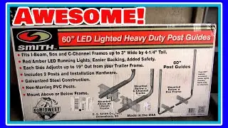 Installing Smith Heavy Duty Lighted Boat Guides on my Boat Trailer