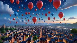 My Balloons Flew to the Moon 🎈🌕 | Fun Story for Kids | Preschool Learning and Imagination