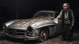 ASMR Car Restoration | Restoring Abandoned Mercedes-Benz 300SL Gullwing 1955 ($300 Deal)