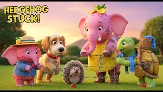 Real Farm Elephant 🚜🦔 HEDGEHOG STUCK IN FENCE! Sweetie Feeds &ndash; Can&rsquo;t Escape!
