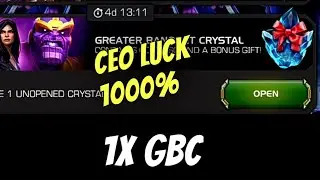 Maximum CEO LUCK from only one GBC Crystal in MCOC | Greater Banquet Crystal