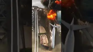 A plane destroys GWBridge  #accident #drama #ai #videoshort #chaos #collapse #nyc  #collapse