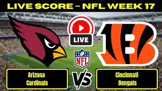 🔴 Arizona Cardinals vs Cincinnati Bengals | NFL Week 17 | Live Score Update December 28