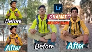 Beauty MOODY dramatic effect photo editing in Lightroom mobile #lightroom#photography #preset #edits