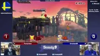 B9 - Fuzzyness (Pikachu) Vs. Smasher89 (Rosalina) - Smash 4 Losers Bracket