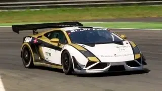 2013 Lamborghini Gallardo GT3 FL2 Sound - Accelerations, Fly Bys & Flames