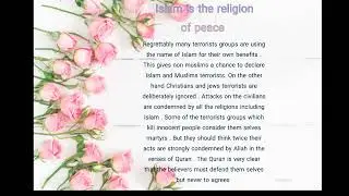 İslam is the religion of peace essay / about Islam