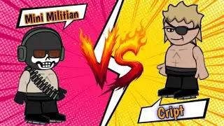 Me vs Cript Da2 1vs1 in mini militia classic 