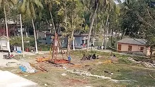 Bangladesh Construction work of 10-storey building