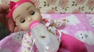 Honestly Cute Feed My Baby Unboxing from Target! Eyes open close +Feeding Motion+Magic Milk Bottle!