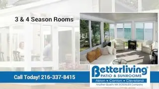 Betterliving Sunrooms of Akron Canton Cleveland | Strongsville OH Patio and Deck Enclosures