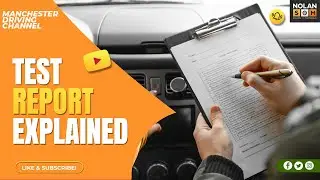 Driving Test Report Sheet Explained