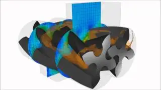 Screw Compressor Rendering in CONVERGE