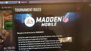 Madden mobile 18 All You can Eat Tournament what rewards to choose