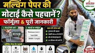 मलचिंग पेपर रोल की जानकारी|Mulching Paper roll| How to Know thickness? micron? #mulching #25micron