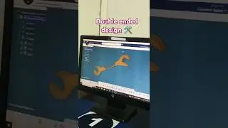 Double ended open spanner design || spanner drawing || 3D experience || 3D design#shorts #shortvideo