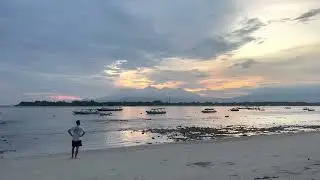 Sunrise on Gili Trawangan 🇮🇩 2022 Beach morning ASMR