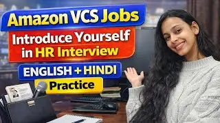Best Self Introduction for Amazon VCS Interview | English + Hindi | Freshers & WFH Jobs 2026