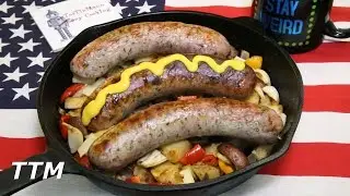 Bratwurst, Potatoes, Peppers, and Onions in the Digital Convection Oven