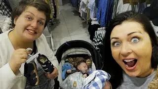 SanneVilleFamily❤️Køber babytøj & Nadia skræmmer med elevatoren😱