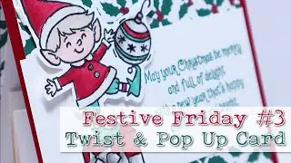 Festive Friday #3 - Fancy Fold feat.#elfie | Stampin' Up!