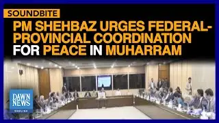 PM Shehbaz Urges Federal-Provincial Coordination For Peace In Muharram | Dawn News English