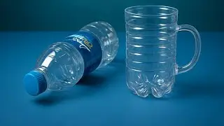 Creative plastic bottle mug idea, jakareya Model world 