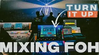 POV mixing Front of House for a Metal band in an arena