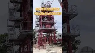 Installation site of ZAP-S160 Recycling Asphalt Plant #asphaltplant  #infrastructuredevelopment