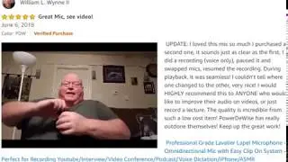 Best cheap lavalier Microphone for YouTubers & Podcasters - Amazon Customer Review