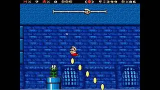 SMW Custom Level - Flooded Bridge Temple