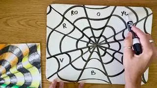 Op Art Color Wheel -Middle School
