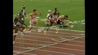 Barcelona 1992: Men's 110m Hurdles - Mark McKoy Gold (Canadian coverage)