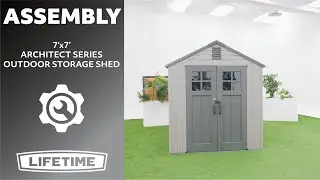 Lifetime 7' x 7' Architect Series Outdoor Storage Shed | Lifetime Assembly Video