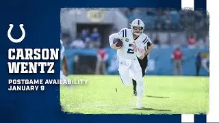 Carson Wentz Postgame Press Conference | Week 18 at Jaguars