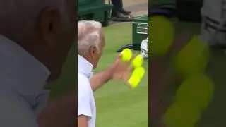 The Mansour Bahrami trick serve&trade;  #wimbledon #bahrami