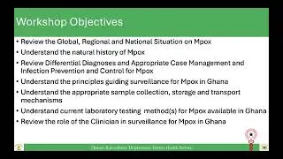 Clinician Sensitisation on Mpox