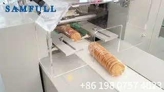 Samfull multiple pieces biscuit cookies hffs form fill seal flow wrap packing machine