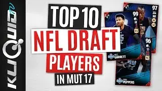 TOP 10 2017 NFL DRAFT PLAYERS in Madden 17 Ultimate Team!